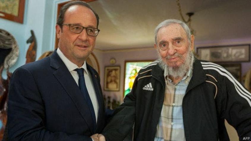 [FOTOS] La reunión de Hollande con los hermanos Castro en Cuba
