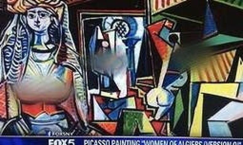 Cadena Fox censura al aire los pechos de famosa pintura de Picasso