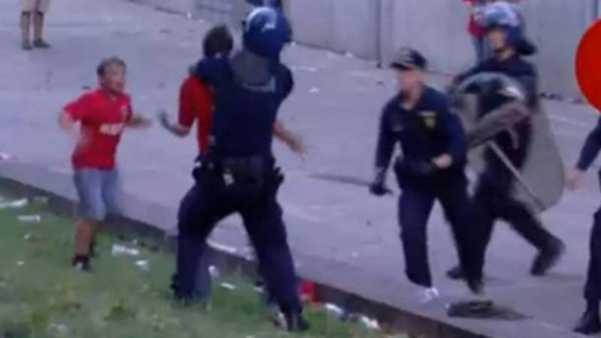 [Video] Polémica en Portugal por brutal golpiza a un hincha del Benfica frente a su hijo