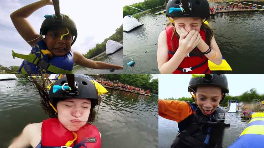 [VIDEO] Así reaccionaron estos valientes niños tras salir disparados de trampolín inflable