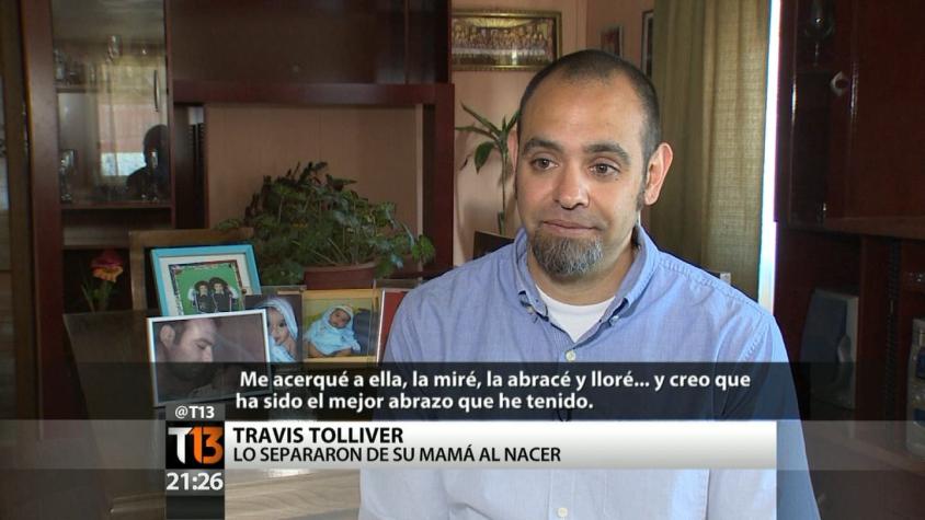 Chileno que fue robado al nacer habla con Teletrece tras conocer a su familia