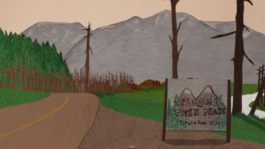 [VIDEO] Recrean intro de serie Twin Peaks en dibujos en papel