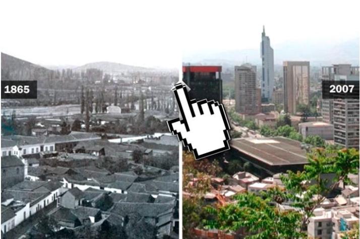 [Interactivo] El "antes y después" patrimonial de Santiago y Valparaíso desde 1860