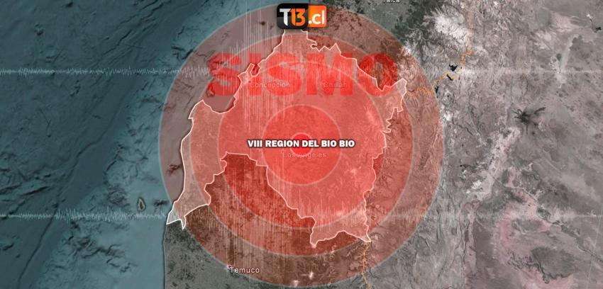 Sismo de 4,5 Richter se registra en la región del Biobío