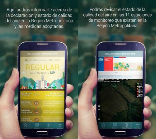 Aire Santiago: La aplicación que te avisa si hay preemergencia o alerta ambiental