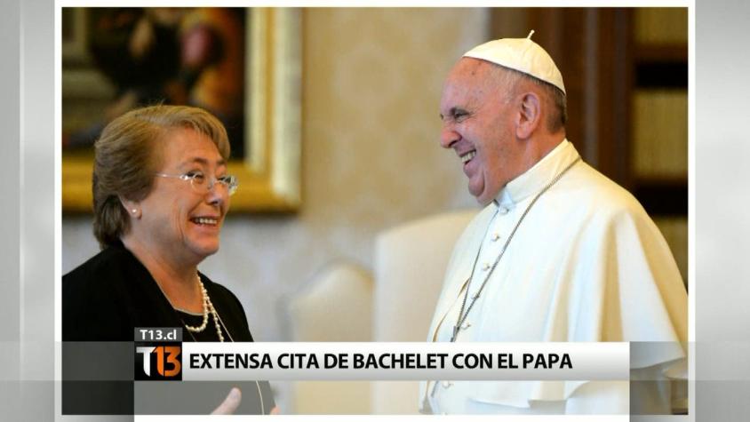 Así fue el encuentro de la Presidenta Bachelet con el Papa Francisco