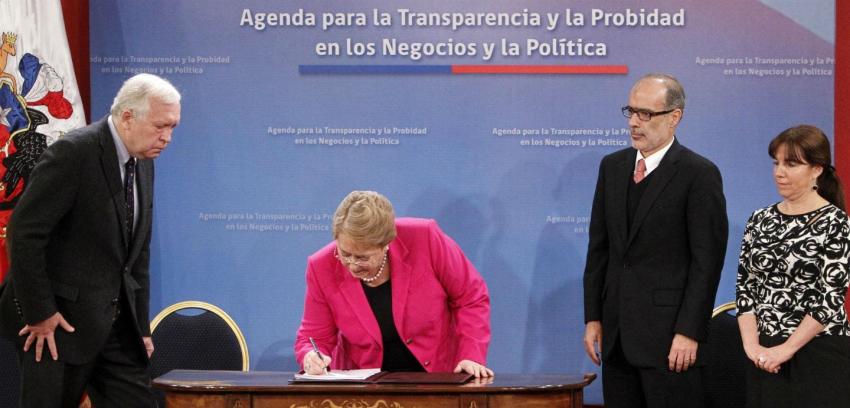 Presidenta Bachelet: "La desconfianza se combate con participación, transparencia y control"