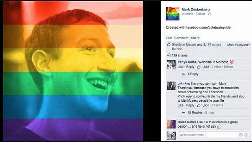 Facebook se viste de arcoíris para celebrar legalización de matrimonio homosexual