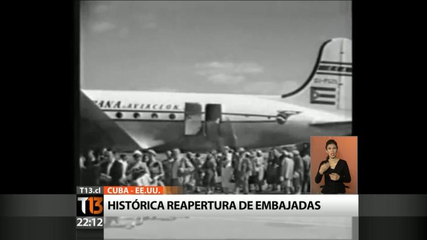 [VIDEO] Histórica reapertura de las embajadas de EE.UU. y Cuba