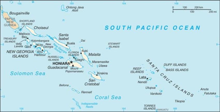 Fuerte sismo se registra en Islas Salomón