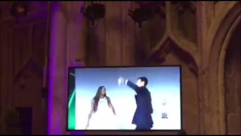 [VIDEO] Serena Williams y Novak Djokovic dieron clases de baile en cena de Wimbledon