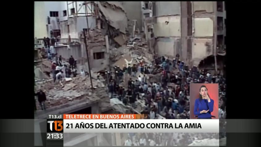 Los 21 años del atentado contra la AMIA en Buenos Aires