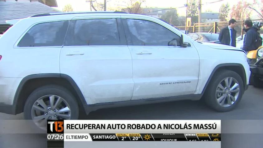 Policía recupera automóvil robado a Nicolás Massú