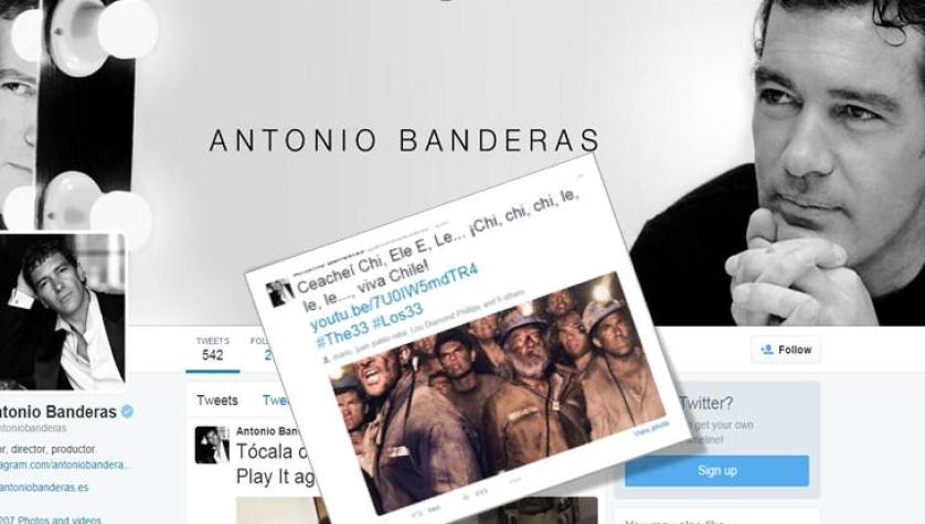 Antonio Banderas calienta motores con Los 33 y realiza un ceacheí virtual