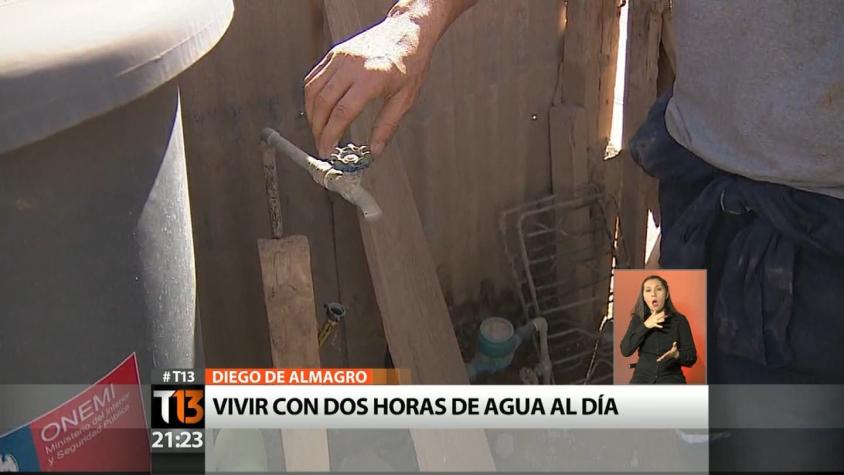 Diego de Almagro: La cruda realidad de quienes viven con 2 horas de agua al día