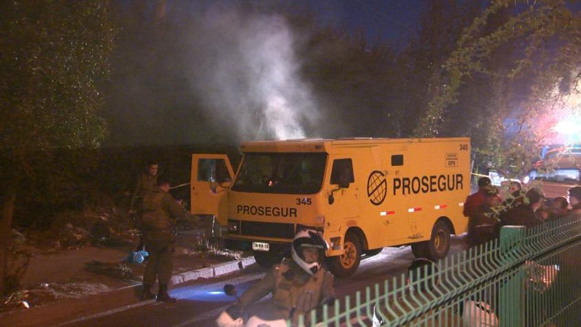 Encuentran uno de los vehículos utilizados para robar camión de valores de Prosegur