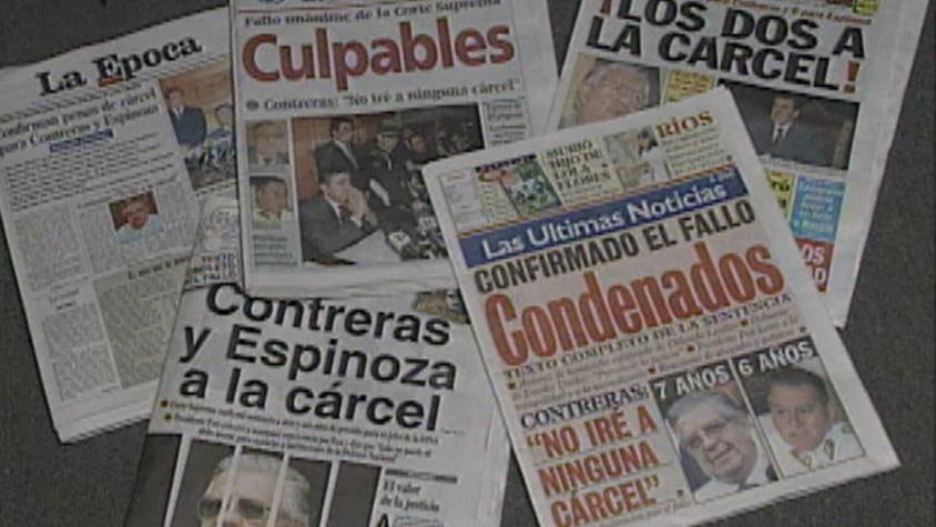 Las repercusiones de la entrevista de Canal 13 a Contreras en 1995