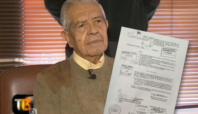 El decreto que impedirá al Ejército rendir honores a Manuel Contreras