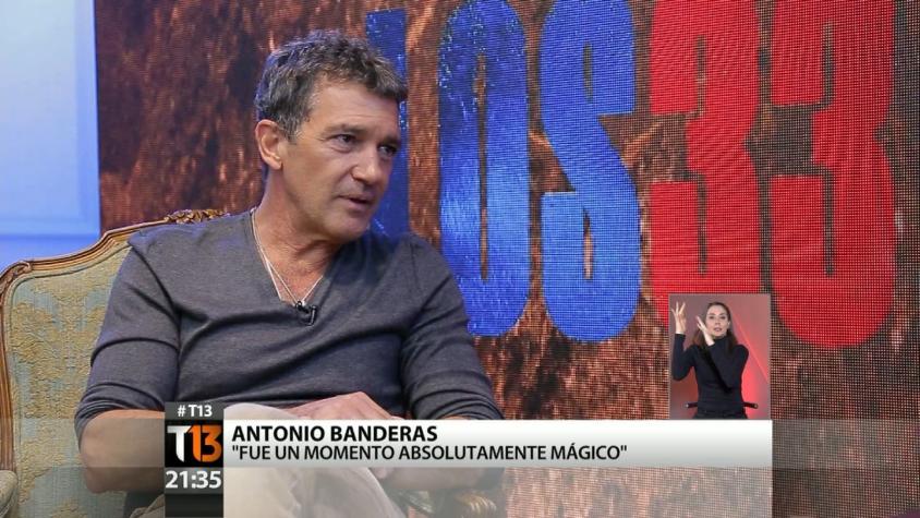 Antonio Banderas habla con Teletrece sobre su experiencia en “Los 33”