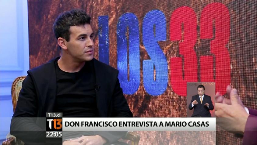 [VIDEO] Mario Casas se confiesa con T13 sobre su rol en "Los 33"