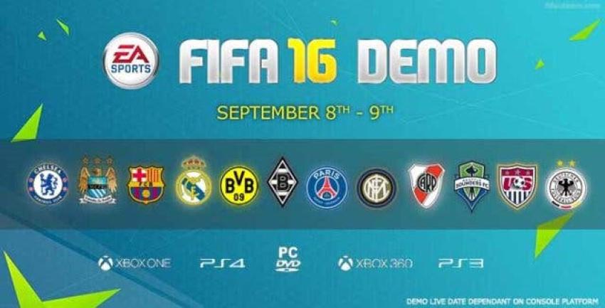 Ya están confirmados los equipos que aparecerán en el demo del FIFA 16