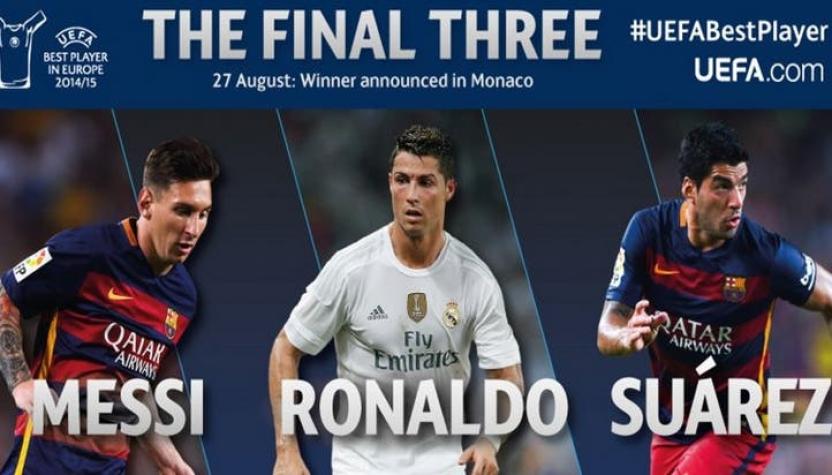 UEFA nomina a Messi, Cristiano y Suárez como candidatos a Mejor Jugador del año