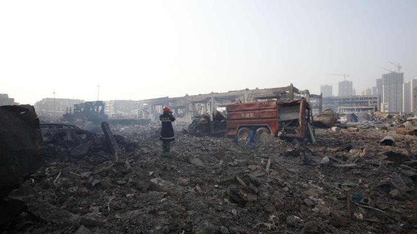Depósitos destruidos en Tianjin contenían centenas de toneladas de cianuro