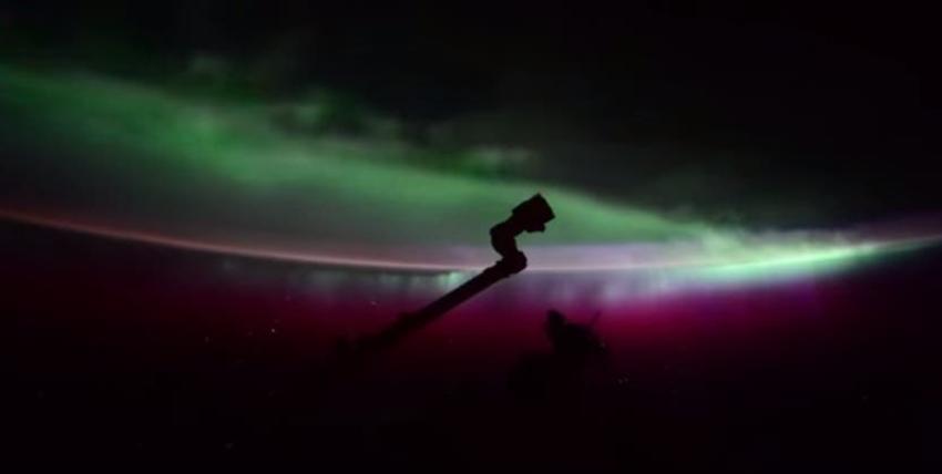 Increíbles imágenes de la aurora boreal captadas desde el espacio