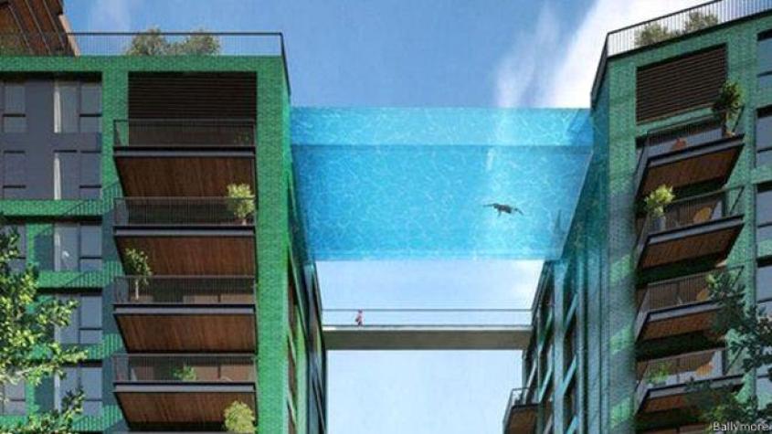 La increíble piscina transparente que se construirá entre dos edi