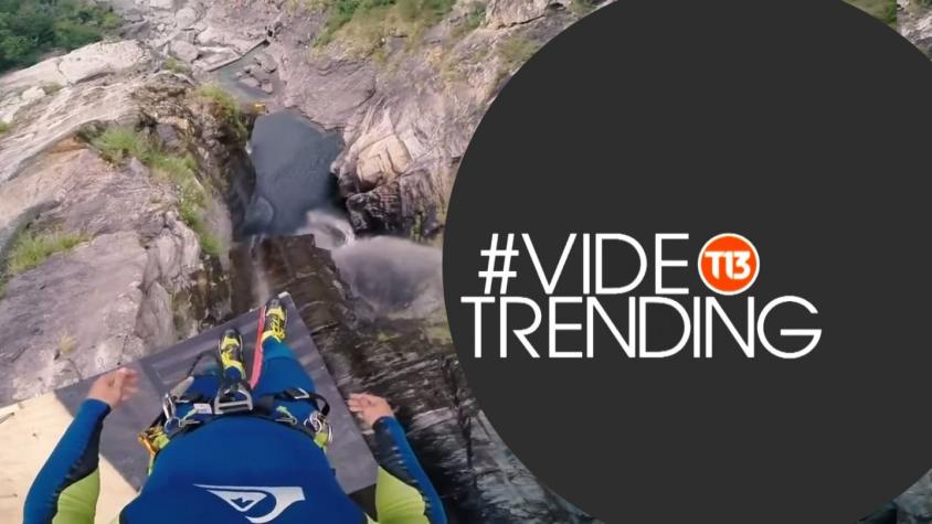[VIDEO] #VideoTrending: ¿Te atreverías a saltar de un acantilado a más de 50 metros de altura?