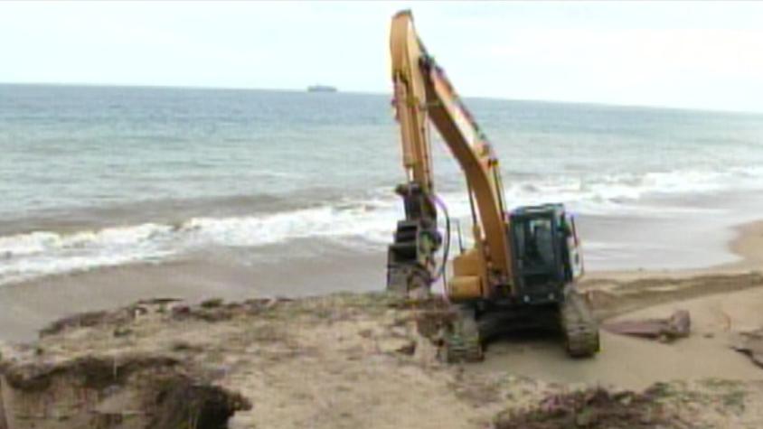 Comenzaron los trabajos de reconstrucción del borde costero