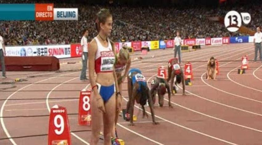 Isidora Jiménez remata en 5to. lugar y no avanza a semis en 200 metros en Beijing