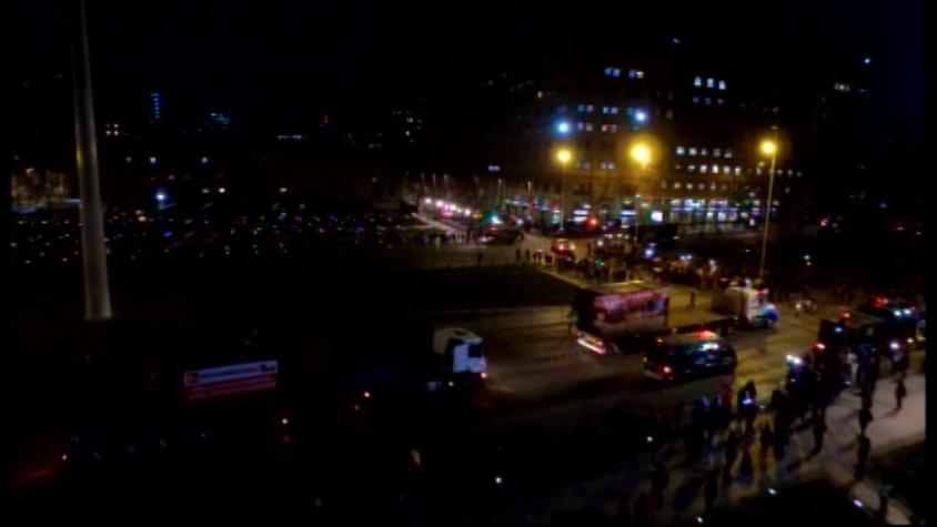 [VIDEO] Así fue el paso del gremio de los camioneros frente a La Moneda