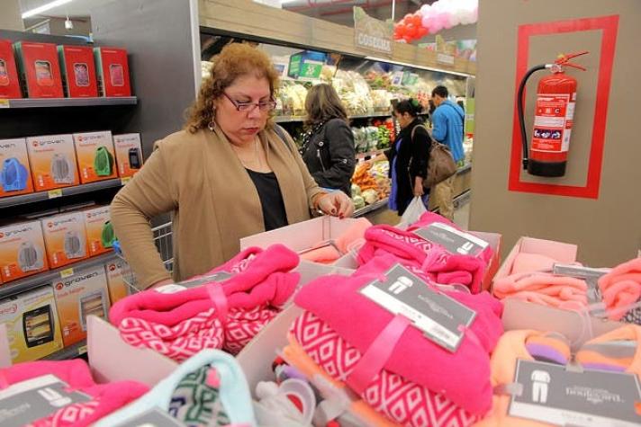 Ventas de supermercados en Chile crecen un 4,1% en julio con respecto al mismo mes de 2014