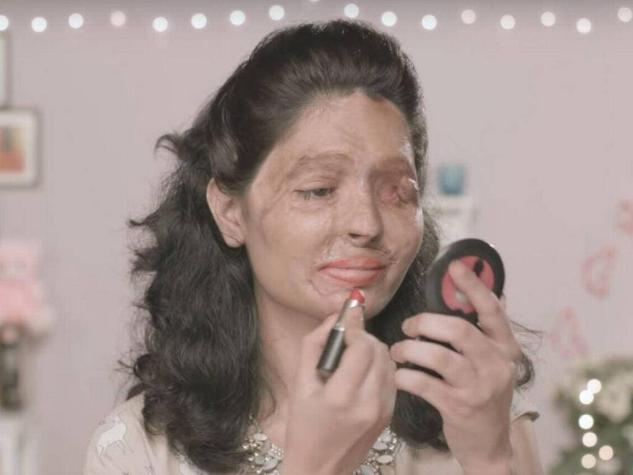 Impactante "tutorial" de maquillaje busca reducir los ataques con ácido contra mujeres en India