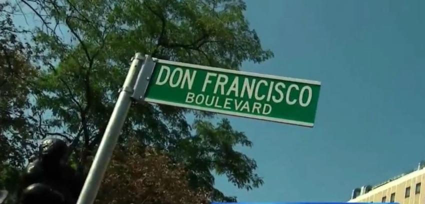 Don Francisco ya tiene calle propia en Nueva York