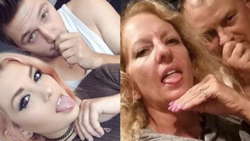 Madre parodia a su propia hija sacándose selfies