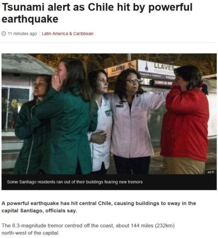 [FOTOS] Así informó la prensa internacional del terremoto en Chile