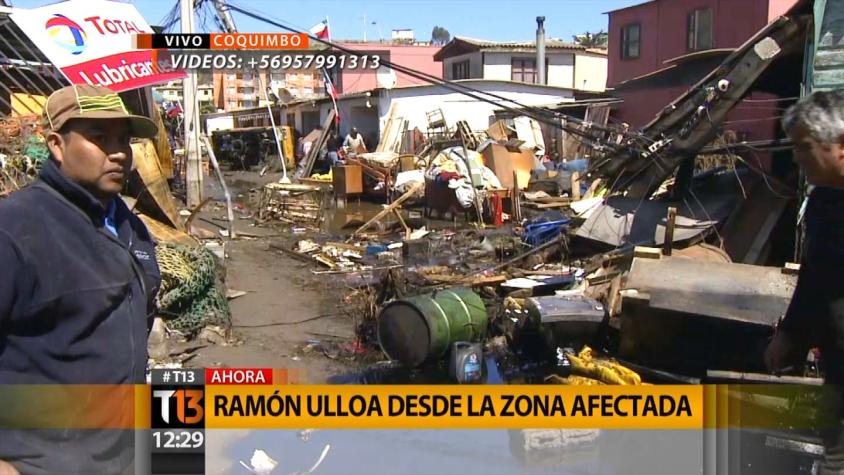 [VIDEO] Ramón Ulloa visita Coquimbo tras el terremoto y tsunami