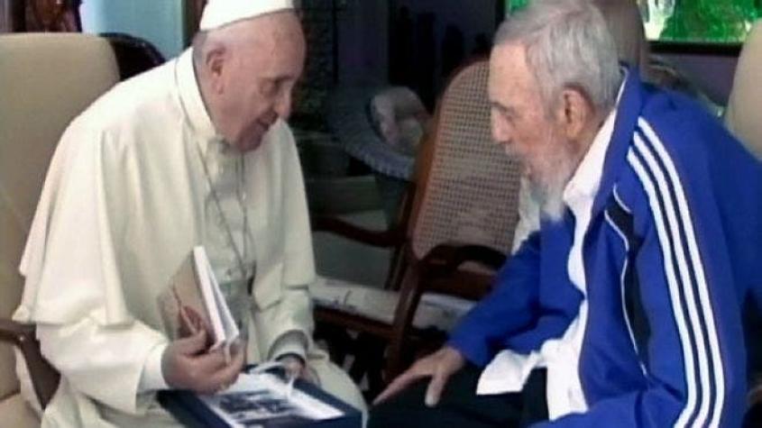 [VIDEO] Muestran video del histórico encuentro entre Fidel Castro y el Papa Francisco