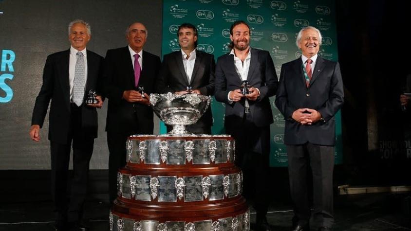 Cuatro leyendas del tenis nacional fueron homenajeadas