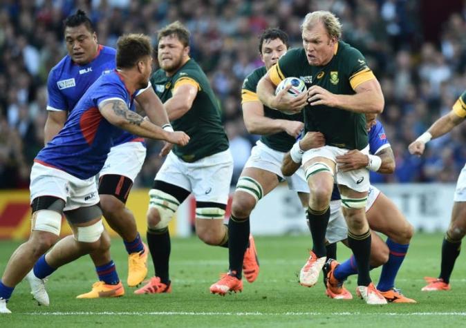 Mundial de Rugby: Sudáfrica se repone y vence a Samoa