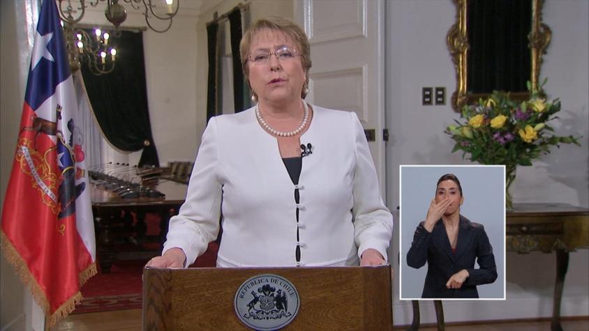[VIDEO] Bachelet anuncia presupuesto con un crecimiento de 4,4% en cadena nacional