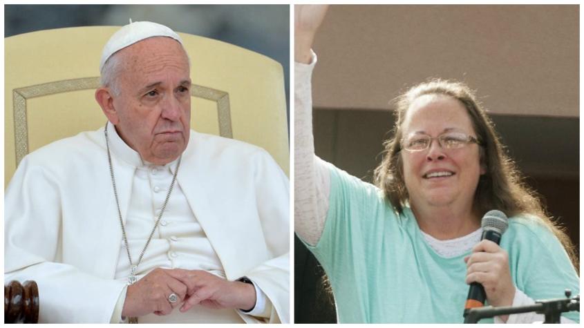 Vaticano desmiente apoyo del Papa a mujer que se negó a casar a homosexuales en EE.UU.