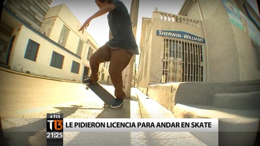 La historia del skater al que Carabineros le pidió licencia de conducir