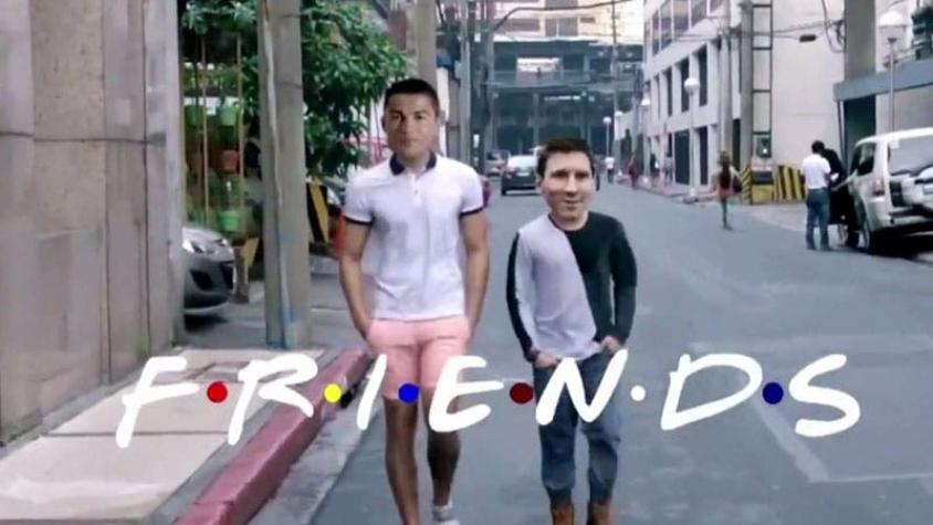 [VIDEO] Cristiano y Messi al estilo Friends: El video que causa sensación en redes sociales