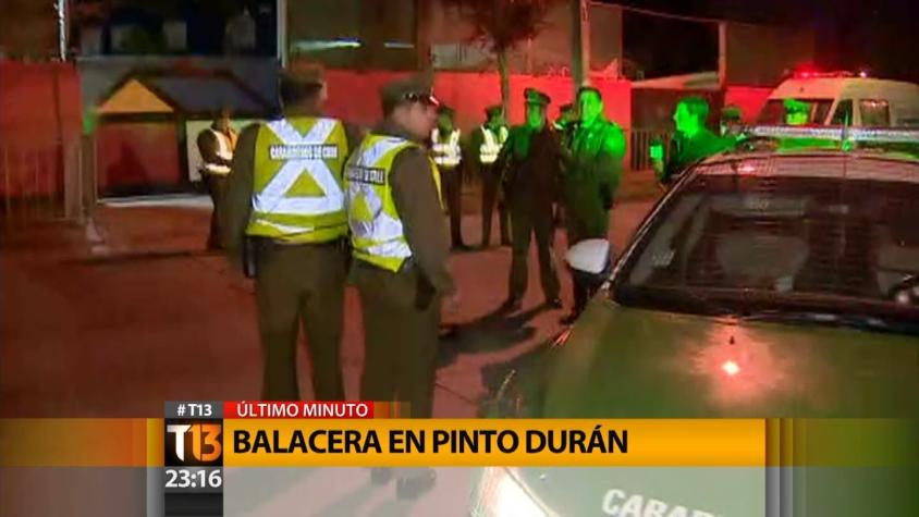 Se registra balacera en las afueras de Juan Pinto Durán, después del triunfo de Chile