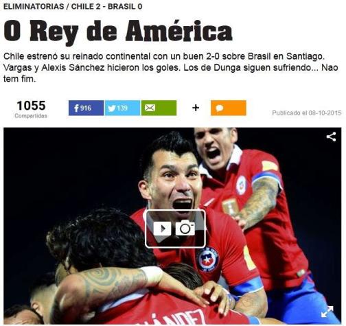 Medios internacionales destacan que "Chile hizo historia ante Brasil"
