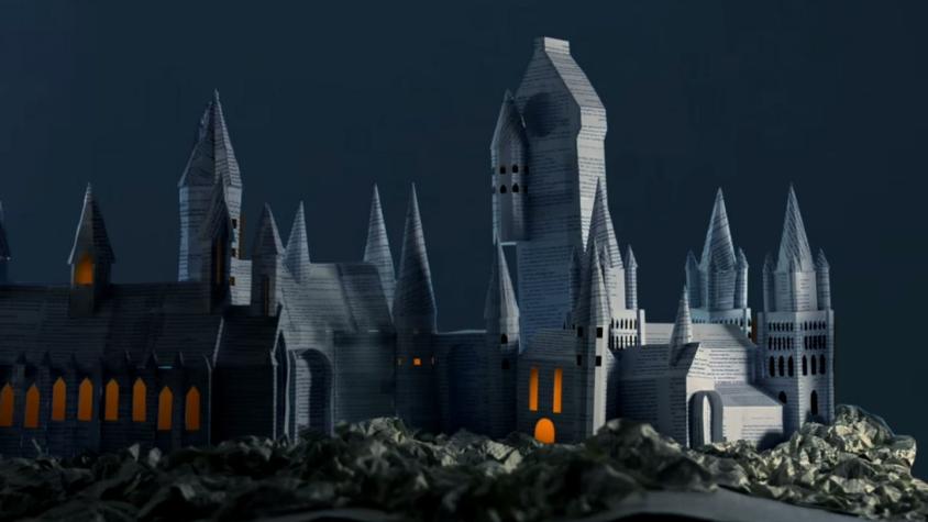 [VIDEO] Cortometraje reconstruye escuela de Harry Potter con hojas del libro