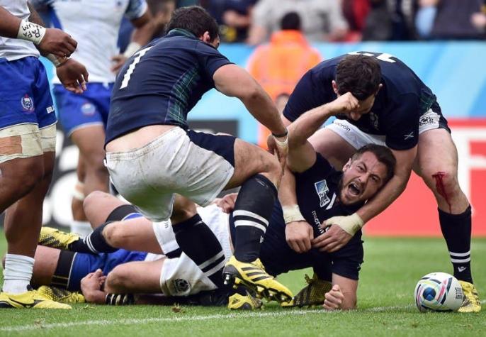 Escocia sufre para vencer a Samoa y clasifica a cuartos del Mundial de Rugby